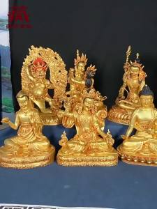 ZANGCUN | Gilded Copper Guru Rinpoche Statue Eight Forms Wrathful Padmasambhava
