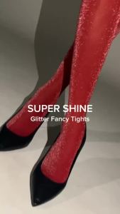CHERILON Super Shine Glitter Tights เชอรีล่อน ถุงน่องแฟนซี ถุงน่องแฟชั่น ถุงน่อง กลิตเตอร์ แวววาว ขาดไม่รัน CLL-HFGT01