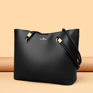 Fashionable Soft Leather Shoulder Bag Womens Large Capacity Tote Bag Commuter Underarm Versatile Handbag Kangaroo Brand