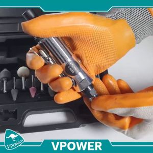 VPOWER V-635S เครื่องเจียรแกน 3 6มม. (1/8นิ้ว 1/4นิ้ว) ใช้ลม (สินค้ามีตัวเลือก)
