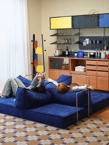 Trikings New Two-In-One Compression Sofa Bed Korean Foldable Sofa Suitable For 2-3 People