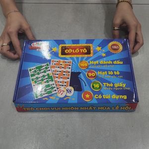 [Sato] Cờ Lô Tô Nhựa Melamine Cao Cấp 2 Mặt Số Loại Xịn Cờ Loto Giải Trí Đồ Chơi Ngày Tết Sato063