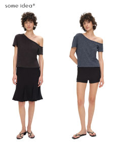 เสื้อยืดแขนสั้นผู้หญิง Some Idea Cloudy Loose Casual Comfortable Slimming ทรงหลวมสบายๆ สำหรับผู้หญิงในฤดูร้อน