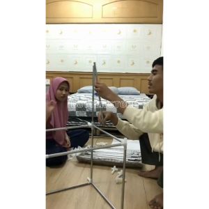 FREE ONGKIR!! Lemari Pakaian / Lemari Baju Multifungsi dengan Tempat Gantungan Baju dan Penutup Debu / Lemari Portable / Lemari Serbaguna