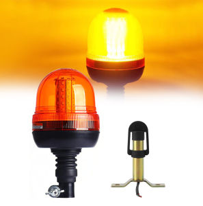 60 Đèn LED Khẩn Cấp Ánh Sáng Nhấp Nháy Hổ Phách Nhấp Nháy Đèn Cảnh Báo 12V/24V Cho Xe Nâng Máy Xúc Xe Tải Máy Kéo Đèn Hiệu An Toàn Với 3 Cài Đặt Nhấp Nháy