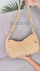 Trapicis - Shoulderbag & Tas Bahu Wanita Tas Selempang Corduroy Casual