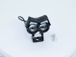 【6 LIGHT MODES】NEW LED Owl Mdl Mini Driving Light Full SetMotorcycle Dual Color High Low Beam 6000LM High Qualit