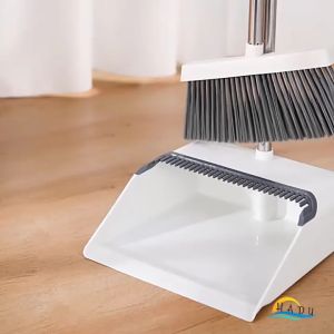 Bộ Chổi Hốt Rác Thông Minh CCKO Ki Hốt Rác Có Lược Gạt Tóc và Lông Thú Cán Dài Không Cần Cúi Lưng Lông Chổi Mềm Quét Sạch Bụi Mịn Gấp Gọn Cao Cấp