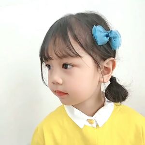[Little B House] Korean Hair Clip Set Sweet Cute Pony Tail Ribbon Hair Pin Hair Accessories 蝴蝶结发夹 Jepit Rambut Budak - H79