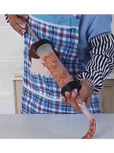 Alat Suntik Pembuat Sosis Homemade Alat Suntik dan Cetak Pengisi Sosis Manual 3 Corong Sausage Meat Maker