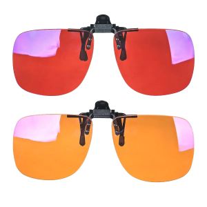 Red Lens Clip on Better Sleep ClipOn Black Polarized Sunglasses Clip On Big Size Square Shape Orange Lens Yellow Driving Lenses