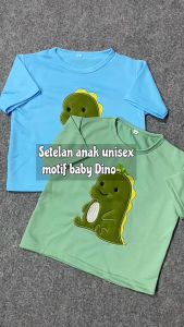SETELAN ANAK LAKI-LAKI BABY DINO UMUR 2 SAMPAI 7 TAHUN BAHAN TEBAL LEMBUT ADEM / SET BAJU ANAK LAKI-LAKI 2 3 TAHUN / SET BAJU ANAK LAKI 3 4 TAHUN / SET BAJU ANAK LAKI-LAKI 4 5 TAHUN / SET BAJU ANAK LAKI KOREAN STYLE LUCU 2025/ BAJU SETELAN ANAK LAKI-LAKI