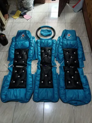 Lapis jok mobil hino lohan tronton model sofa kancing kristal / sarung jok hino 500 / bungkus jok mobil trailer hino lohan / cover jok hino container / pelindung tempat duduk mobil / variasi hino 500 / hino lohan headtractor