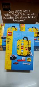 [BrickStory] LEGO Yellow Travel Suitcase (40817)(184 Pieces)