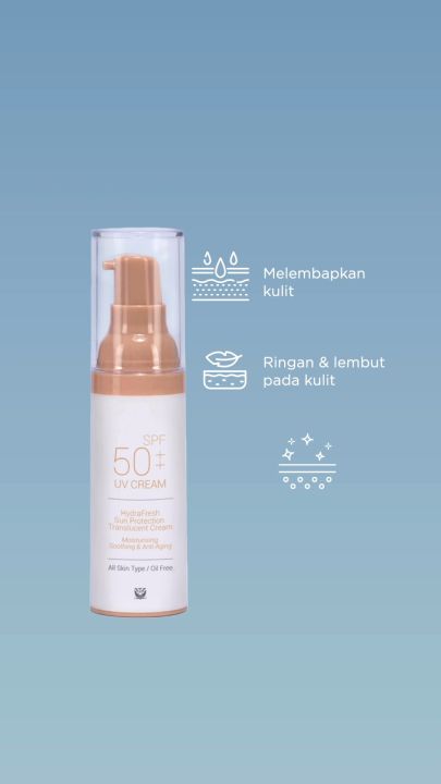 UV Cream SPF50++ Hydra Fresh Sun Protection Translucent Cream Sunscreen ...