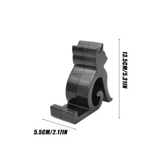 Cute Hollowed Out Cat Shape Phone Stand One Piece Molded No Assembly Compact Desktop Holder for All Phones