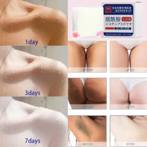 Japan Niacinamide Whitening Soap 100g Face Cleaning Whitening Private Part Armpit Whitening Body Skin Lightening Remove Melanin Exfoliating Chicken Skin Backacne Handmade Soap