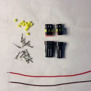 15 set Waterproof Car Electrical Connector Terminals Automotive Electrical Wire Connector Plug Kit 2/3/4 Pin Connectors Male and Female