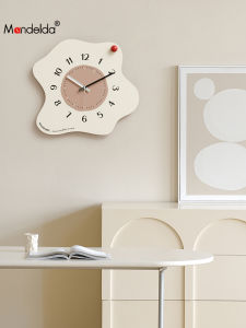 mandelda | Creatively Designed Simple Cream Aesthetic Wall Clock