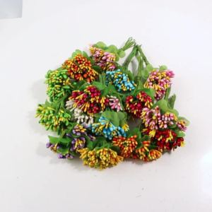 20pcs/lot Gypsum Artificial Flower Core 85mm Flowers Stamen For DIY Home Wedding Party Bouquet Decor Supplies