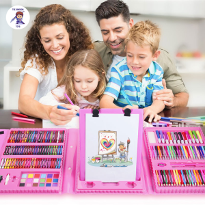 Hộp Màu 208 Màu 2in1 Kiêm Bảng Vẽ Tặng Kèm Các Loại Bút Màu Khác Nhau Cho Bé Thỏa Sức Sáng Tạo Chất Liệu Nhựa Abs Cao Cấp Bộ Dụng Cụ Nghệ Thuật Cho Trẻ 6 Tuổi Trở Lên - Lazada