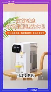 3L Instant Water Dispenser Desktop Water Dispenser Household Electric Kettle Milk Making And Tea Brewing Automatic Direct Drinking Water Boiler 即热饮水机