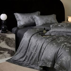 XINGQING | Comfortable Plant-colored Jacquard Bedding Set