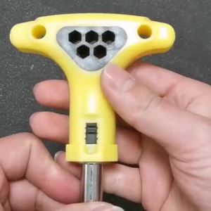 Home repair T-handle ratchet screwdriver 6.35mm bits socket dual-use wrench Reversible Labor saving tools
