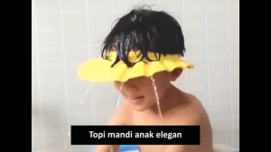 Topi Keramas Anak Bayi Topi Penutup Pelindung Mandi Bayi