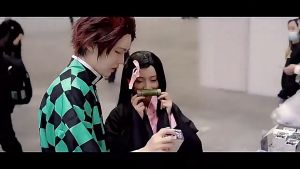 Nezuko Cosplay for Kids Adult Women Demon Slayer Nezuko Costume Full set anime cosplay Outfit Kimono Halloween Costume