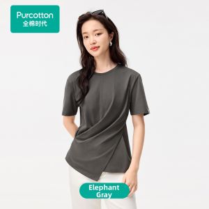 Purcotton | Slim Fit Waisted Womens T-shirt
