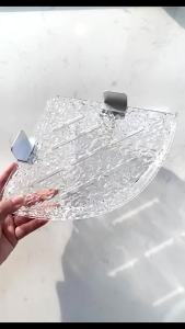 Hanging Acrylic Bathroom Triangle Shelf