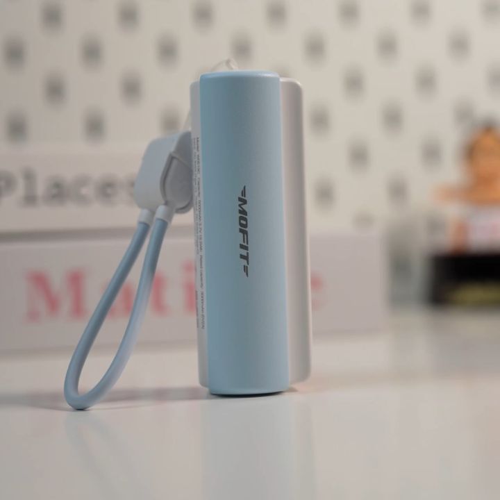 แบตสำรอง Power bank 5000mAh MOFIT MP05-C07 สายชาร์จType-Cในตัว พร้อมไฟฉาย รับประกัน 2 ปี