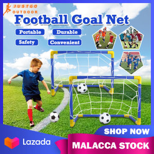 Football Goal Net Frame Outdoor Indoor Bola Sepak Childrens Soccer Practice Mini Foldable Sports Football Frame Toy + Pump 足球门