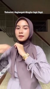 Segi Empat Sinar Glamour Laser Cut / Hijab Sinar Premium