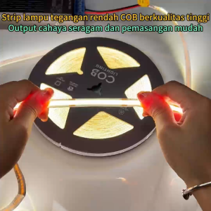 COB Strip Perekat Diri 24V Lampu Strip LED Rumah Tegangan Rendah Ruang Tamu Lampu Strip Tersembunyi