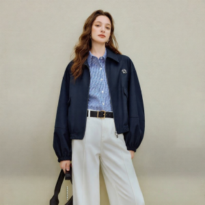 INMAN | Retro Turn-down Collar Versatile Loose Short Jacket