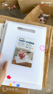 Thớt vuông nhựa việt nhật 3 size bé - trung - đại chất liệu PP cao cấp My Home DN576 Thớt vuông Việt Nhật là mẫu thớt nhựa "quốc dân" có đa dạng kích thước đáp ứng mọi nhu cầu cắt thái các loại thực phẩm như thịt cá rau củ... Sản phẩm nổi bật với t