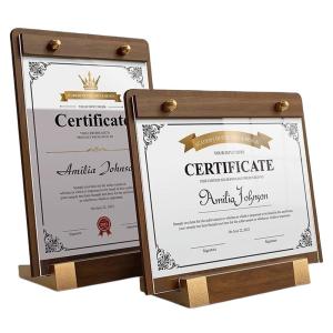 QINLEYI | Acrylic A5/A4 Certificate Frame Display Case