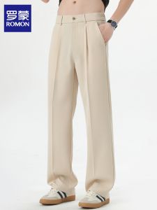 ROMON | Summer Lightweight Drapey Anti-Wrinkle Business Casual Trousers