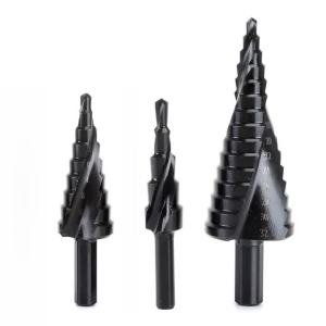 Bộ Mũi Khoan Bước Cobalt HSS 4-32mm Đến 4-20mm 4-12mm Thép Tốc Độ Cao Hình Tam Giác Xoắn Ốc Để Khoan Kim Loại