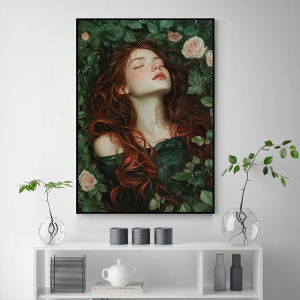 Rose Garden Girl Jigsaw Puzzle 500/1000/1200/2000PCS Paper Puzzle Romantic Portrait Relaxing Game Home Decor Gift Frameless