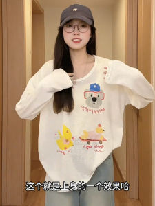 Áo Thun Dài Tay in Hình Chó Trắng Mùa Hè Cho Nữ Dáng Rộng Chống Nắng Mặc Đi Chơi Thoải Mái Đa Năng Áo Khoác Ngoài