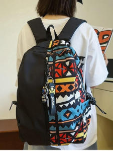 Lightweight Camouflage Backpack for Junior And High School Students Large Capacity Simple Design Pure Color Durable School Bag