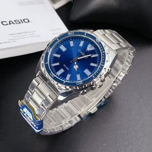 Watch House นาฬิกาข้อมือผู้ชาย รูปแบบสายเลท 41 มม. กลางคืน มีพรายน้ำ แถมถ่าน