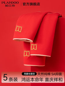 Red High-Waist Cotton Underwear Triangle Shorts for Women PLANDOO Pure Cotton Briefs Suitable for Autumn And Winter