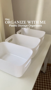 17 MILE 3Pcs Multifunctional Storage Box Office Desktop Organizer File Snack Makeup Storage Basket Organizer