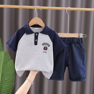 Baby clothing set new summer fashion short sleeved shorts 2-piece set comfortable and loose fitting