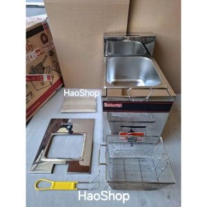 Deep Fryer Gas Body Stainless Steel Penggorengan Kentang Long Potato Ayam Butterfly FRY1238S Murah