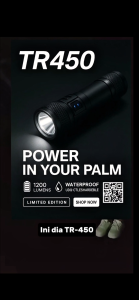 【COD】Senter LED Super Terang 10000 Lumens Jarak Jauh Ringan Tahan Air IPX4 Zoom USB Rechargeable Senter Swat Police Termurah